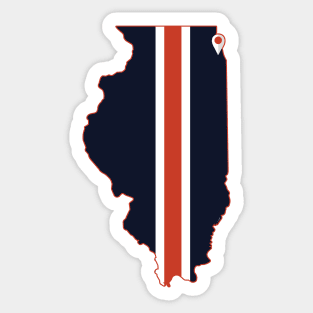 Chicago Football Sticker